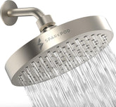SparkPod high-pressure rain shower head delivers spa-like water flow