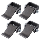 Sparkwhiz weld-on trailer hinge with heavy-duty greaseable design for durable towing performance.