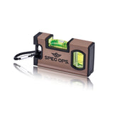 Spec Ops pocket level front view, compact 4-inch design for quick pocket checks.