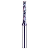 SpeTool spiral upcut router bit coating detail for longer life and sharp cuts.