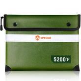 SPVIOQI upgraded fireproof bag top view protecting documents with compact safety