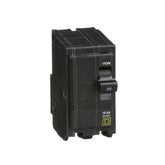 Square D QO225CP circuit breaker front view showing compact design for reliable overload protection