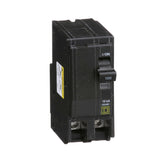 Square D QO2100CP front view shows compact two-pole design for reliable home protection.