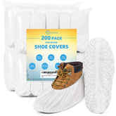 Squish 200-pack shoe covers with non-slip grip for indoor protection