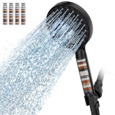 SR SUN RISE filtered handheld shower head with long hose for family use.