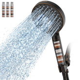 SR SUN RISE filtered shower head with high-pressure boost for powerful rinses