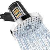 SR SUN RISE shower head demonstrating quick filter replacement for easy setup.