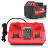 Stairlie WK1890 9Ah battery for extended Milwaukee tool runtime.