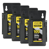 Stanley 11-921A heavy-duty blades in a wall-mounted dispenser for quick, safe blade access.