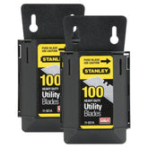Stanley HD100PK wall-dispenser shows safe access to sharp blades.