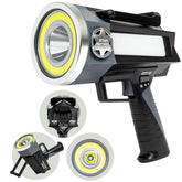 Star Patrol Platinum Mega-Bright front view shows a powerful outdoor spotlight.