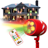 Star Shower Slide Show projector front view showing easy outdoor setup