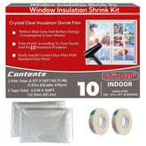 StarJungle window insulation film roll provides crystal-clear coverage to reduce drafts.