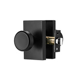 Starpy Black Door Knob with silent mechanism for smooth operation.