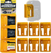 StealthMounts DeWalt 20V/60V battery holder; organized six-pack setup