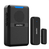 STECHRO wireless door chime receiver with 600ft range for wide coverage.