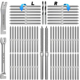 Steel DN Mate DM50 wrench included for faster deck railing installation.