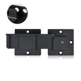 Steinwhale flip gate latch front view; rugged aluminum build for outdoor gates