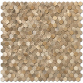 STICKGOO 3D hexagon mosaic tile offers stylish walls and durable easy-to-clean backsplashes.