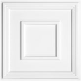 STICKGOO PVC ceiling tile 24x24 inch with white finish for easy glue‑up installation