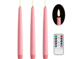 Stmarry pink flameless taper candles with remote provide versatile ambient lighting.