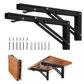 Storystore folding brackets 12-inch setup save space on shelves.
