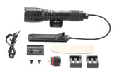 Streamlight ProTac HL-X mounted on MIL-STD-1913 rail enabling quick attachment