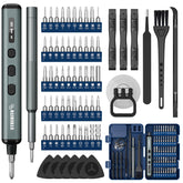 STREBITO mini electric screwdriver handle close-up for precise control