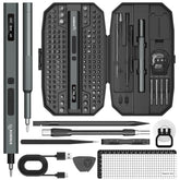 STREBITO mini electric screwdriver with torque settings helps protect delicate electronics.