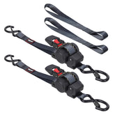 Strgenie retractable ratchet strap 12ft auto-reel secures cargo quickly during transport.