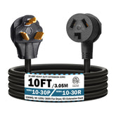 Strightinc 10ft Dryer Extension Cord plug closeup showing secure connection and reliability