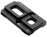 Strike Industries RMR to ACRO adapter front view, secure mounting for RMR footprints.