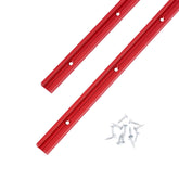 STRONGROWTH T-Track 24in red with precise predrilled holes for quick mounting.