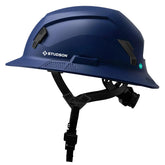 STUDSON SHK-1 full brim safety helmet in blue for all around site protection