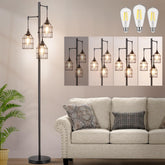 Sucolite 70-inch dimmable floor lamp in living room for adjustable ambiance