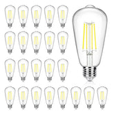 Sucolite vintage Edison teardrop bulb with clear glass for classic lighting ambiance.