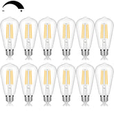 Sucolite vintage LED Edison bulb with clear glass for classic ambiance and high clarity.