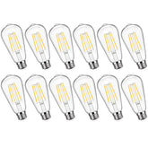 Sucolite vintage LED Edison bulb with clear glass for bright ambient illumination.