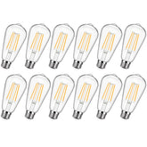 Sucolite vintage LED Edison bulbs glow for cozy ambience.