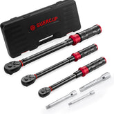 SUERCUP torque wrench set with 20-240in-lb range for precise bicycle maintenance.