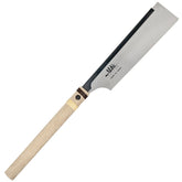 SUIZAN Dozuki Dovetail Saw 9.5-inch crosscut in hand for precise, clean edges.