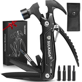 SULKADA 15-in-1 multitool hammer in action for versatile camping repairs.