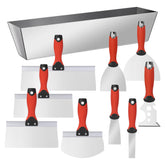 SUMED drywall tool kit putty knives in 1-6 inches for smooth, durable patching.