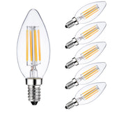 Sunaiony E14 warm white 2700K filament bulb for cozy ambience.