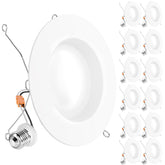 Sunco Lighting 12-pack 6-inch LED can lights brighten kitchens and living spaces.