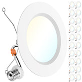 Sunco 20-pack 6-inch LED downlight for bright kitchen and living room illumination.