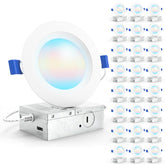 Sunco 24-pack 4-inch LED downlight in canless design for fast ceiling installs