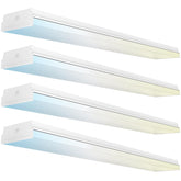 Sunco 4-pack 50W 7in Prisma wraparound light for efficient warehouse illumination