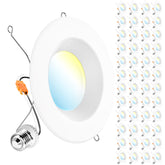 Sunco 48-pack recessed lighting kit with 6-inch trim for home upgrades.