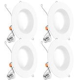 Sunco 6-inch LED downlight with baffle trim for bright, even ceiling illumination.